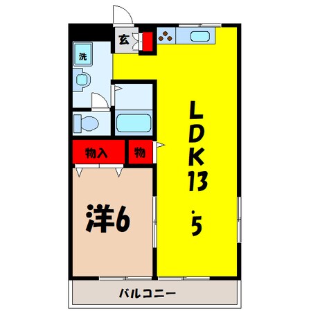 コンフォートＡ（高崎市浜尻町）の物件間取画像